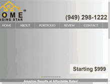 Tablet Screenshot of homestagingstar.com